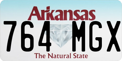 AR license plate 764MGX