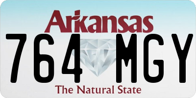 AR license plate 764MGY