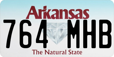 AR license plate 764MHB