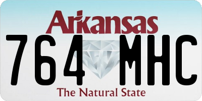 AR license plate 764MHC