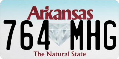 AR license plate 764MHG