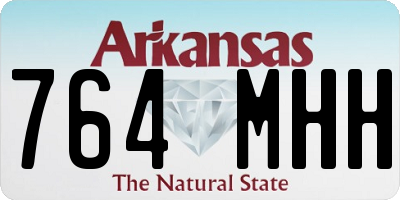 AR license plate 764MHH
