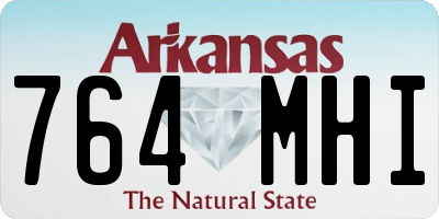 AR license plate 764MHI