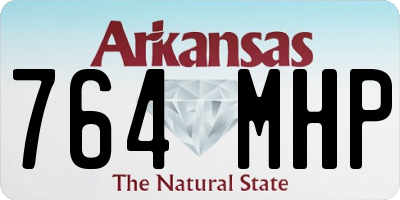 AR license plate 764MHP
