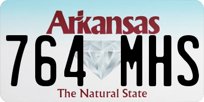 AR license plate 764MHS