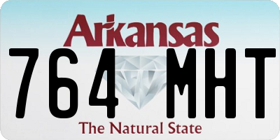 AR license plate 764MHT