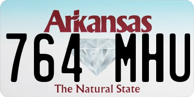 AR license plate 764MHU