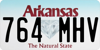 AR license plate 764MHV