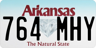 AR license plate 764MHY