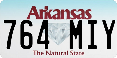 AR license plate 764MIY