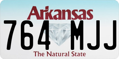 AR license plate 764MJJ