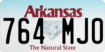 AR license plate 764MJO