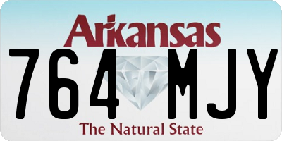 AR license plate 764MJY