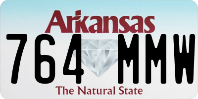 AR license plate 764MMW