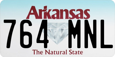 AR license plate 764MNL