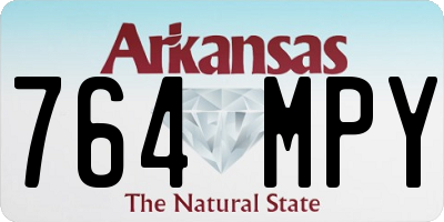 AR license plate 764MPY