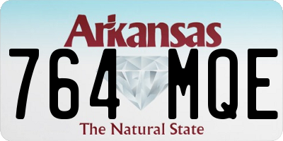 AR license plate 764MQE