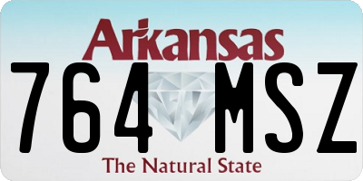 AR license plate 764MSZ