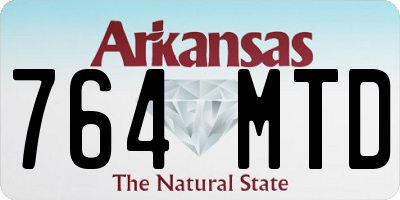 AR license plate 764MTD