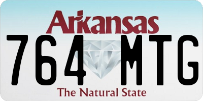 AR license plate 764MTG