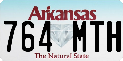 AR license plate 764MTH