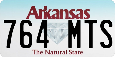 AR license plate 764MTS