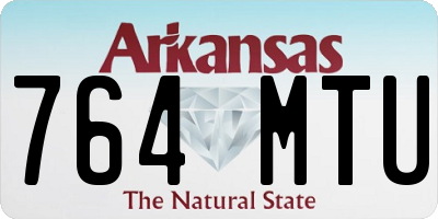 AR license plate 764MTU
