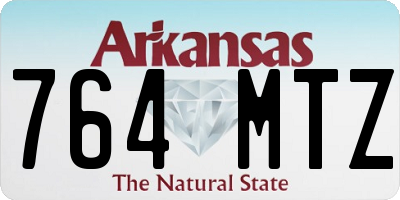 AR license plate 764MTZ