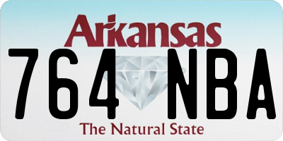AR license plate 764NBA