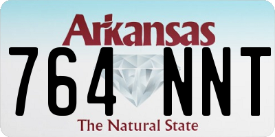 AR license plate 764NNT