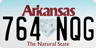 AR license plate 764NQG