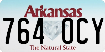 AR license plate 764OCY