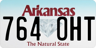 AR license plate 764OHT
