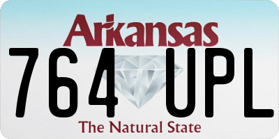 AR license plate 764UPL