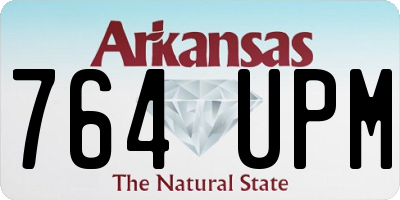 AR license plate 764UPM