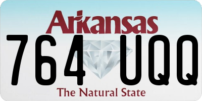 AR license plate 764UQQ
