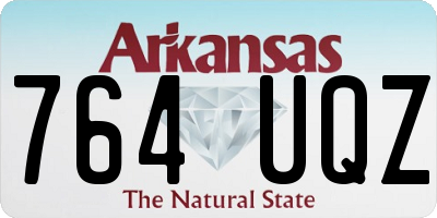 AR license plate 764UQZ