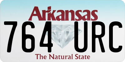 AR license plate 764URC
