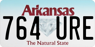 AR license plate 764URE