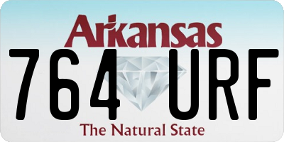 AR license plate 764URF
