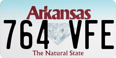 AR license plate 764VFE