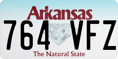AR license plate 764VFZ