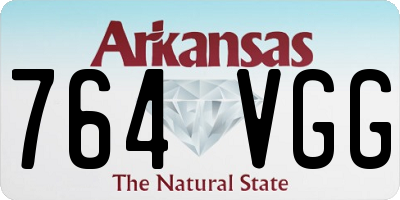 AR license plate 764VGG