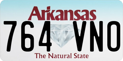 AR license plate 764VNO