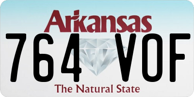 AR license plate 764VOF