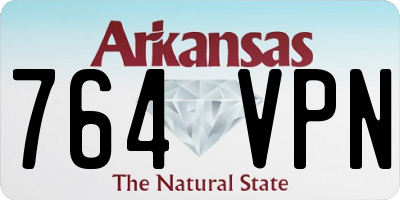 AR license plate 764VPN