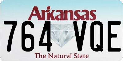 AR license plate 764VQE