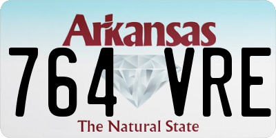 AR license plate 764VRE