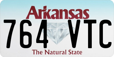 AR license plate 764VTC