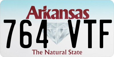 AR license plate 764VTF